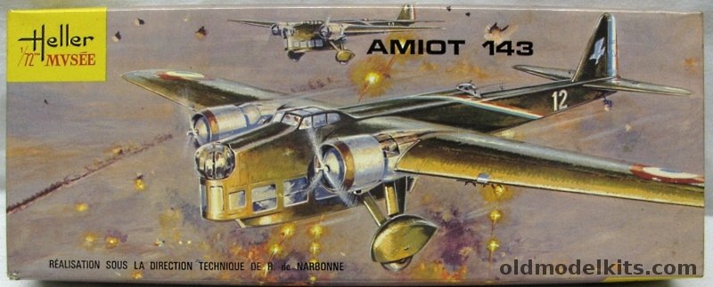 Heller 1/72 Amiot 143 Bomber plastic model kit